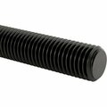 Bsc Preferred High-Strength Black-Oxide Steel Threaded Rod 3/4-10 Thread Size 4 Feet Long 3314N752